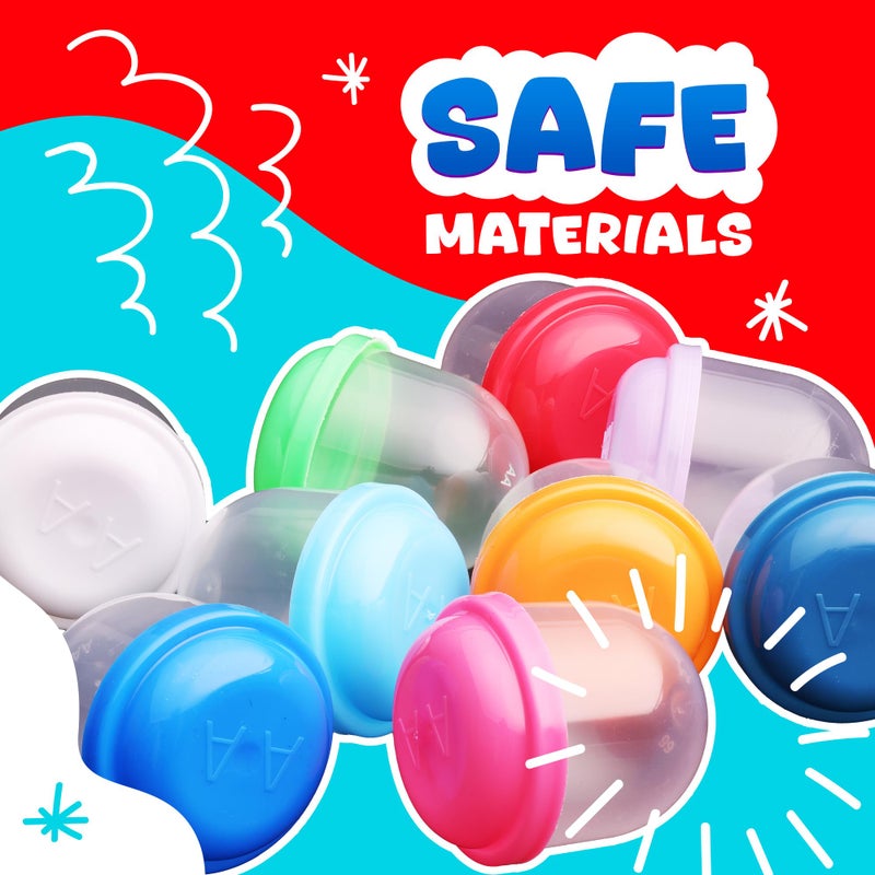 Entervending Capsule Vending Machine Translucent Acorn Capsules Empty 50 pcs 1.1 inch (28mm) - Gumball Machine Capsules Refill Bulk Party Favors - Easter Basket Stuffers - DIY Craft Supplies - Image 3